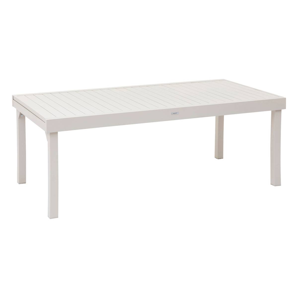 Table de jardin extensible rectangulaire en Aluminium Blanc 12 places - 2