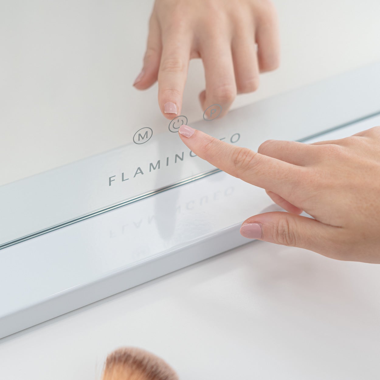 Flamingueo Miroir de Maquillage 15 Led 3 Modes 58x43x12cm Blanc - 3