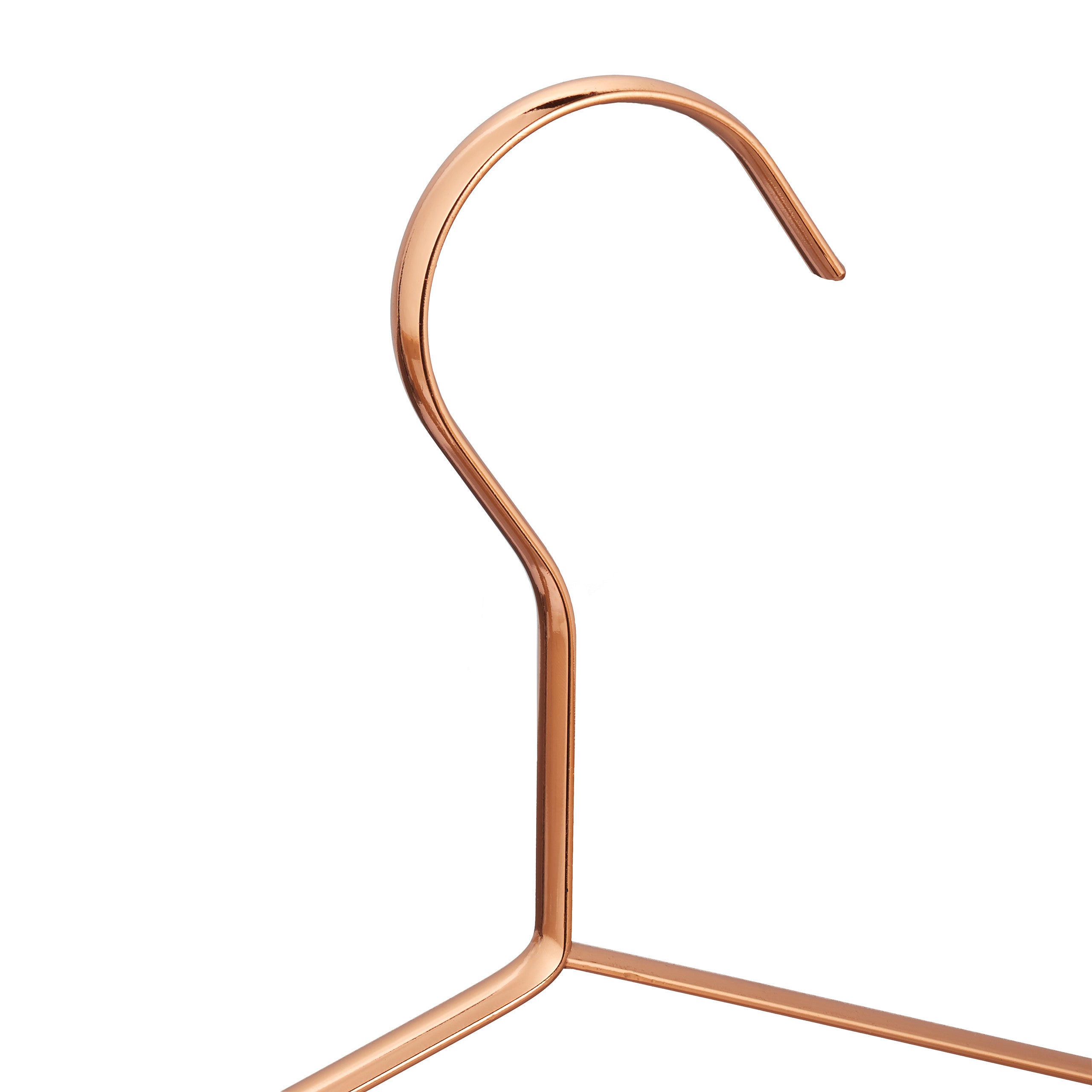 Lot de 24 cintres, chemises et vestes, peu encombrants, métal, 42 cm de large, beaux, couleur cuivre - 6