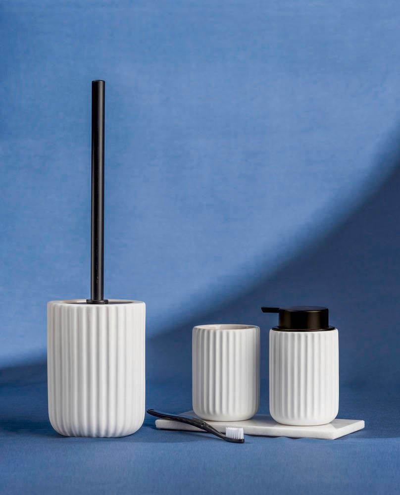 Distributeur de savon liquide BELLUNO, céramique, blanc, 500 ml, Wenko, WENKO - 2