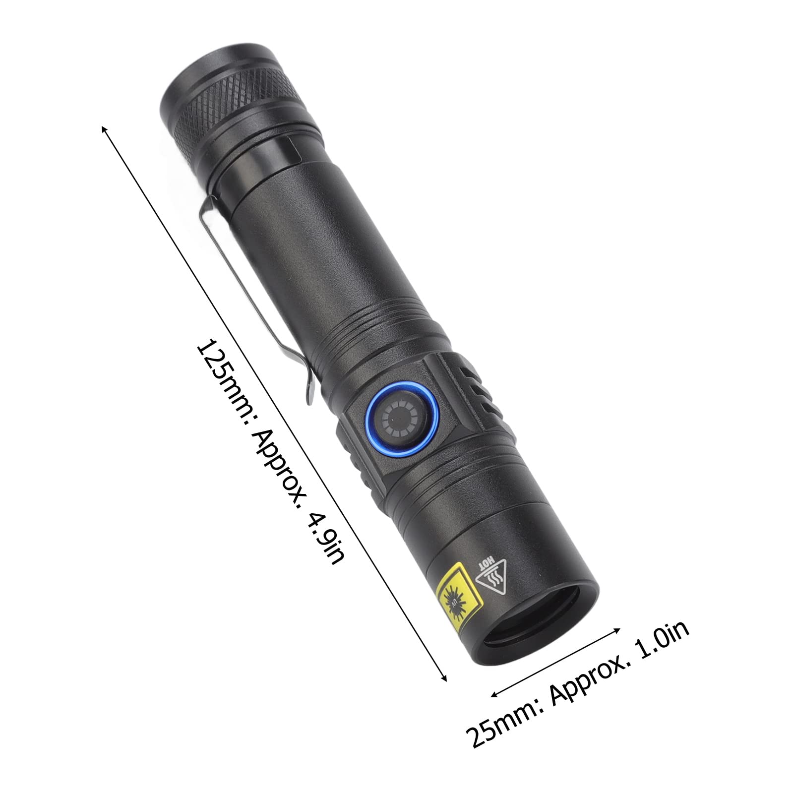 Lampes de poche UV ultraviolettes, lumière ultraviolette, lampe de poche UV 365 nm, Ultra - 5