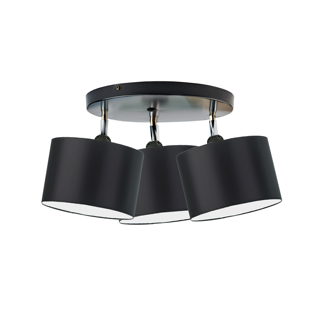 Lampa żyrandol plafon sufitowa z abażurami walec JAZZ P3