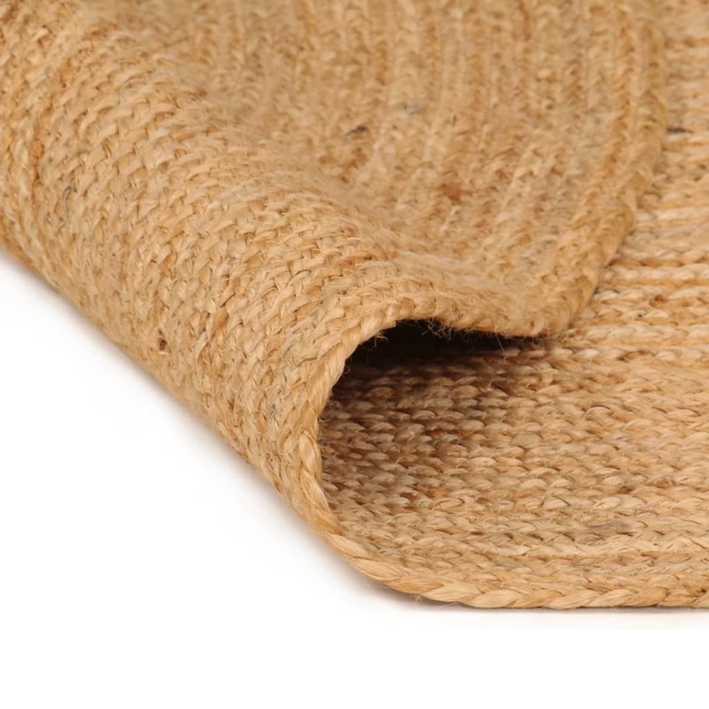 Tapis Jute tressé 180 cm Rond vidaXL - 2