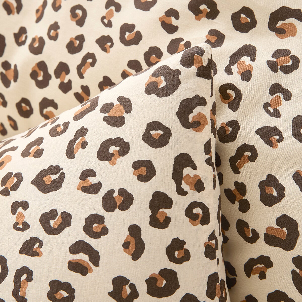Parure de lit coton, taie rect, Leopold - Imprimé léopard - 240 x 220 cm - 6