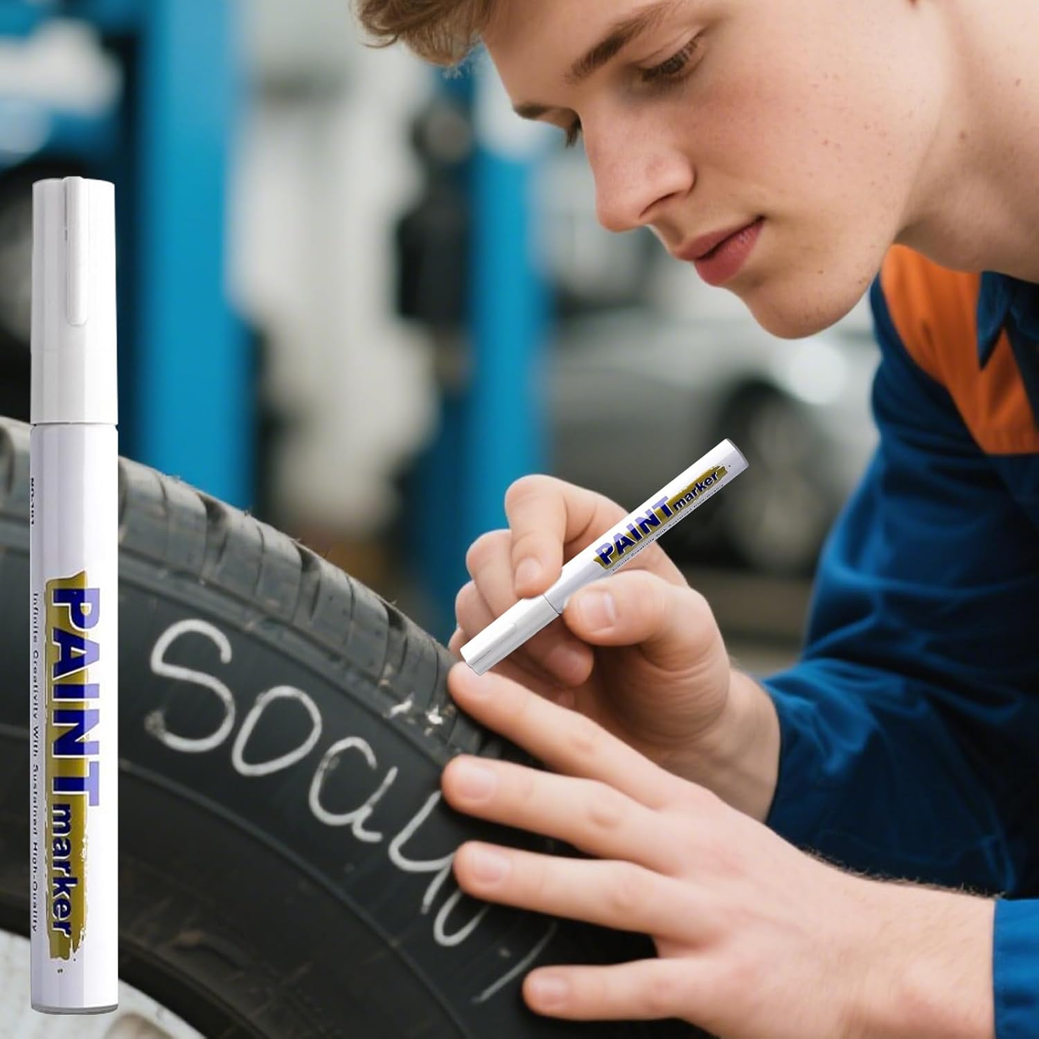 Stylo de retouche pour voiture, marqueur pour effacer les rayures, kit applicateur résistant aux intempéries, restauration des rayures sur toutes - 4