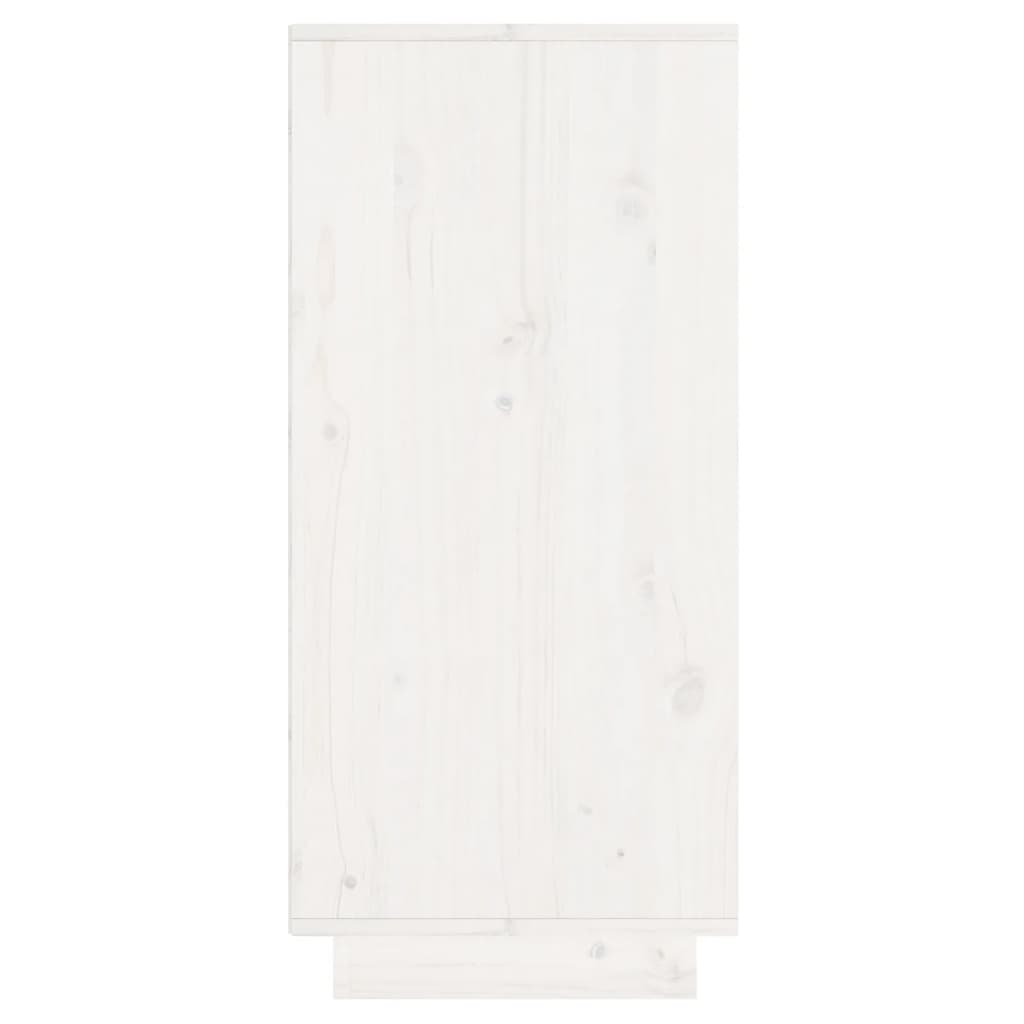 Buffet Blanc 60x34x75 cm Bois massif de pin vidaXL - 6