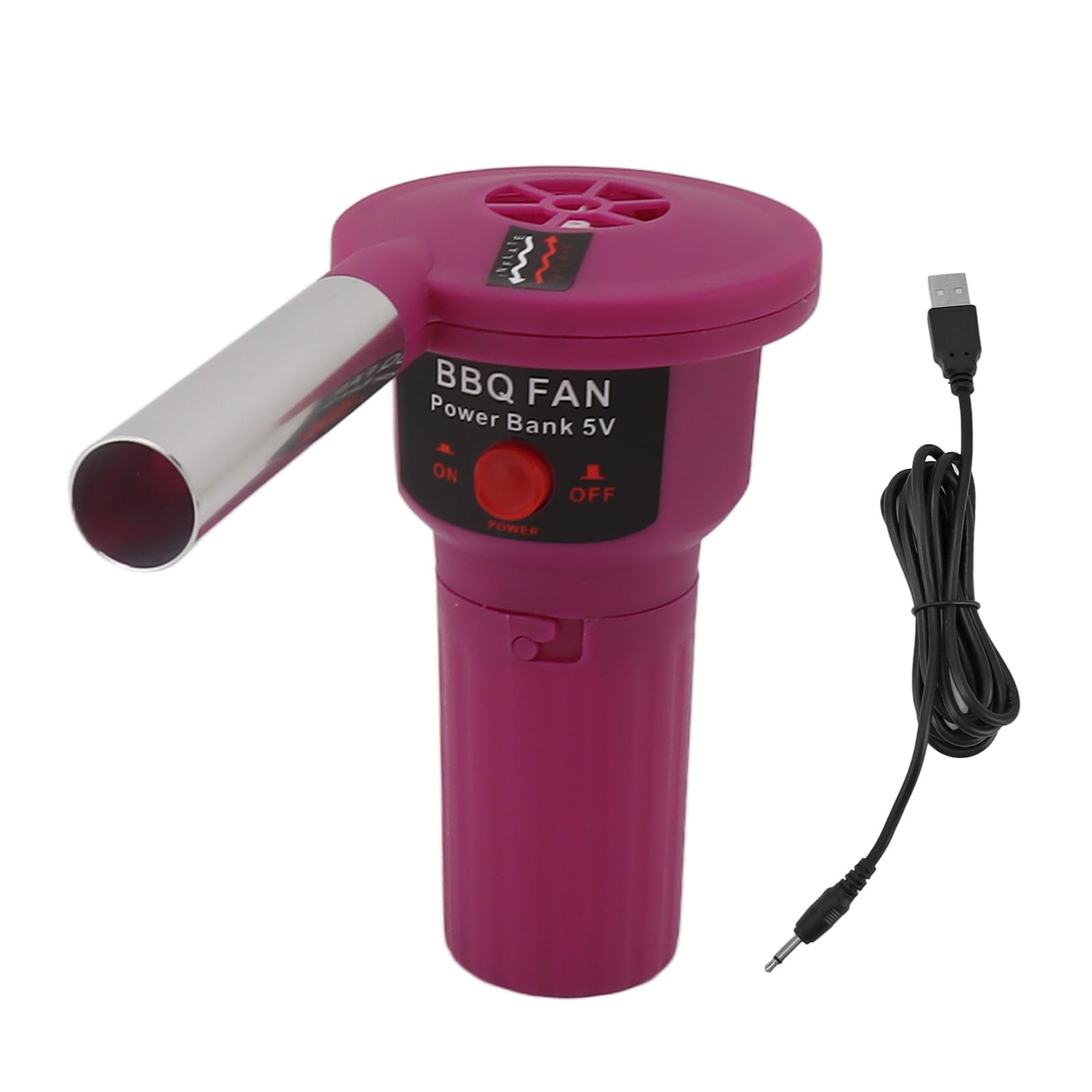 Ventilatore Portatile Ventilatore Elettrico Per Barbecue Portatile - Accensione Rapida Carboni, Ideale Per Campeggio E Picnic Ventilatore Campeggio