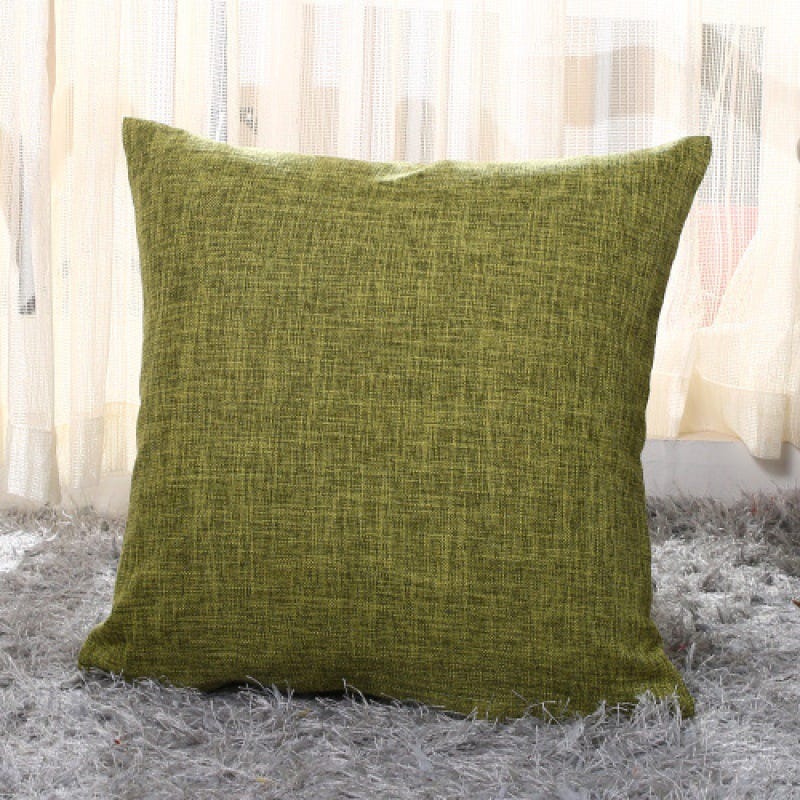 Set di 2 federe decorative quadrate in lino spesso con cerniera invisibile per divano letto e ufficio (45 x 45 cm, giallo) | Leroy Merlin Set di 2 federe decorative quadrate in lino spesso con cerniera invisibile per divano letto e ufficio (45 x 45 cm, giallo) | Leroy Merlin
