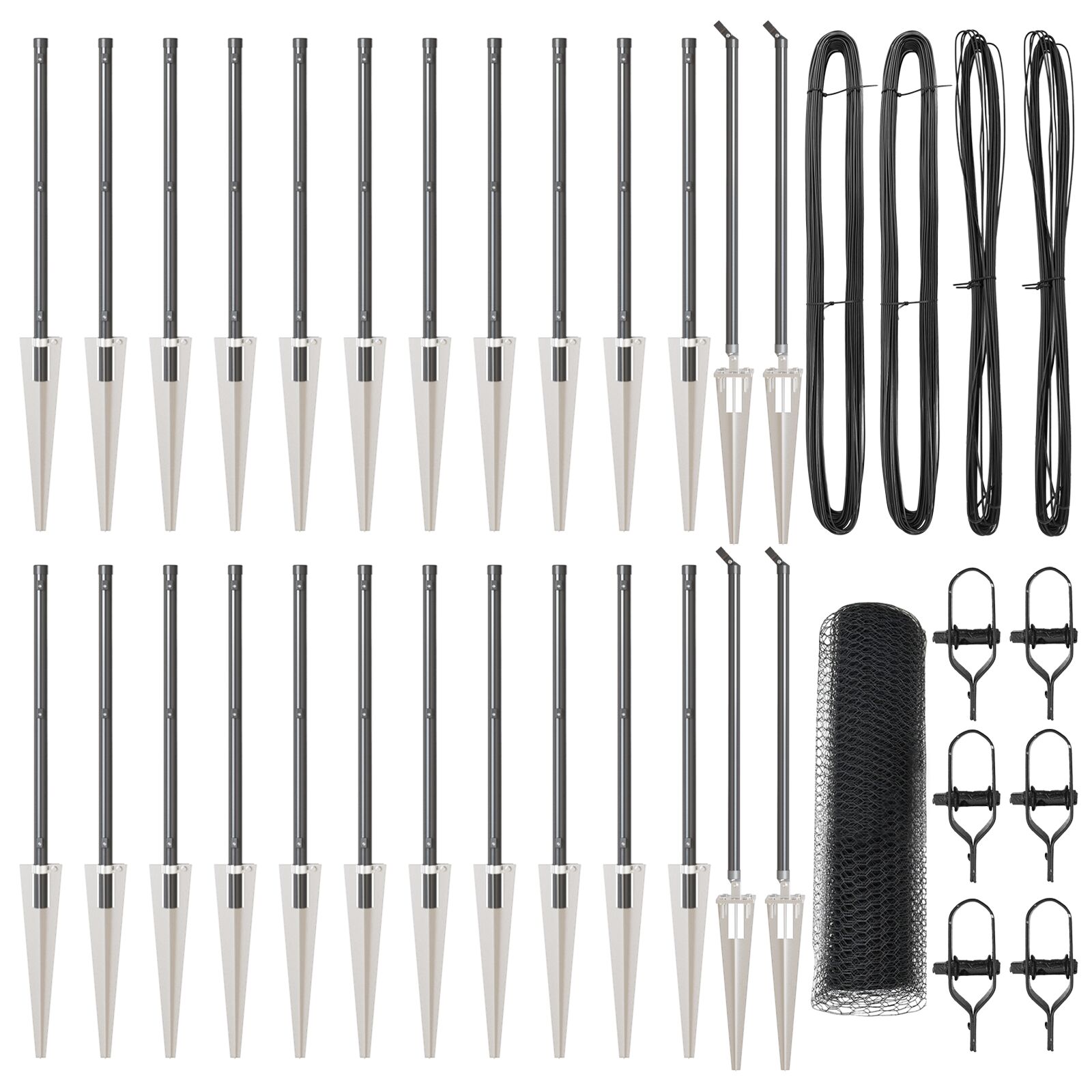 Pali Per Recinzione Elettrica Doblit 156 Cm – Con 11 Isolatori, Punta Zincata, Colore Viola, Per Bovini E Cavalli - 4