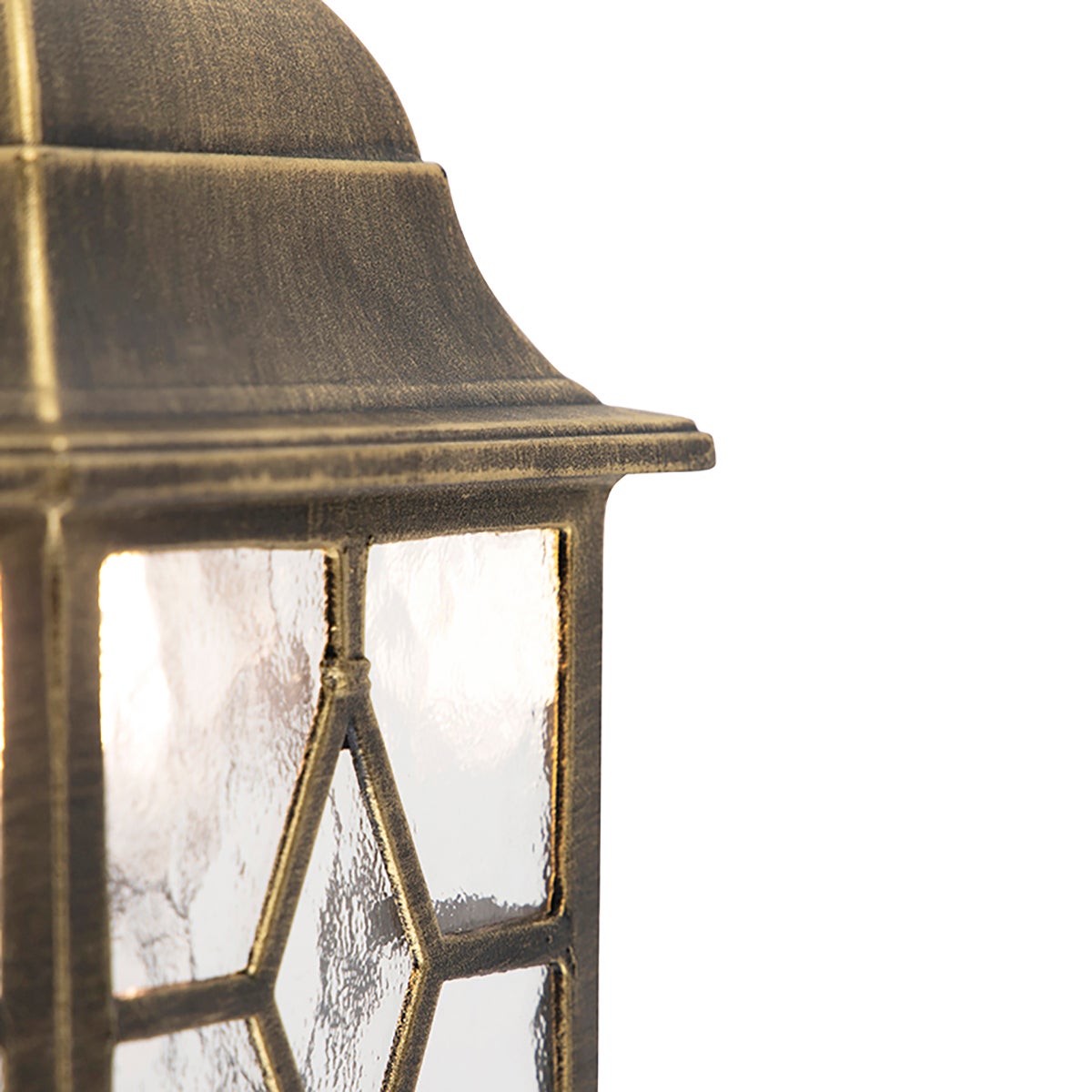 Qazqa rustique applique murale extérieure, lampe murale pour jardin - London - bronze, 15cm, IP23, carré - 8