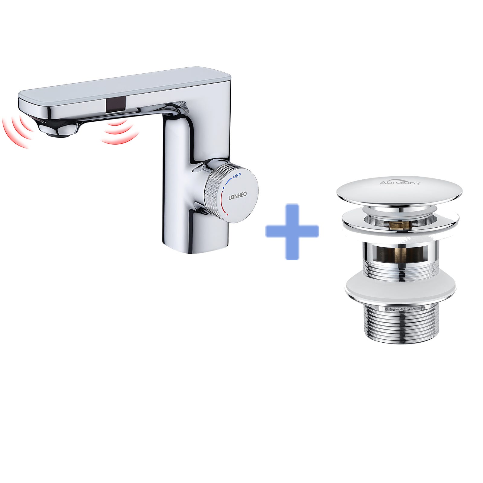 Mitigeur Lavabo Capteur Infrarouge Intelligent Automatique,Eau Chaude/Froide Siphon De Lavabo Forme U Tube De Siphon Inox Anti Odeurs 32 Mm Chrome 91129786 Mitigeur Lavabo Capteur Infrarouge Intelligent Automatique,Eau Chaude/Froide Siphon De Lavabo Forme U Tube De Siphon Inox Anti Odeurs 32 Mm Chrome 91129786