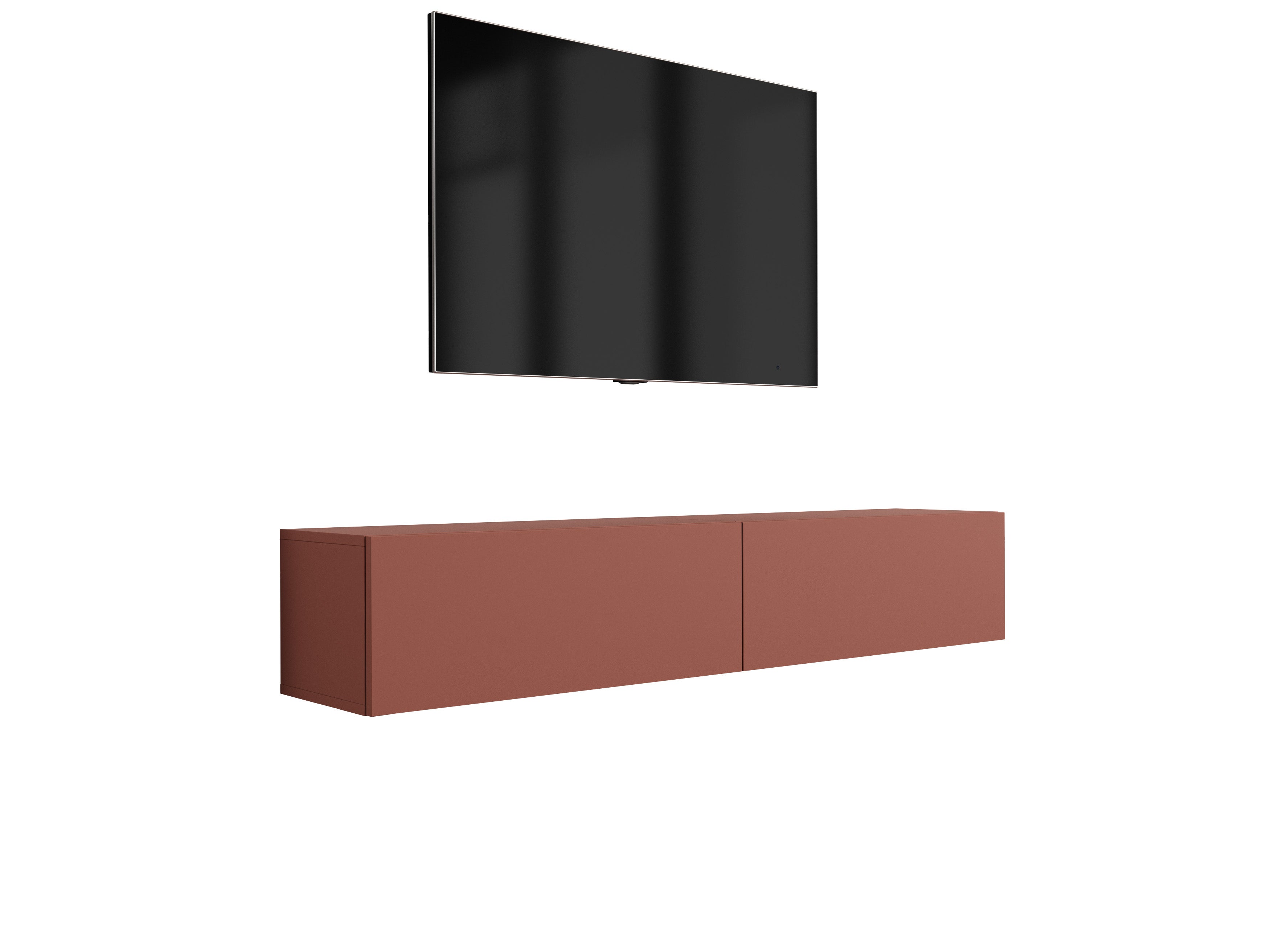 Szafka RTV: Ceglasty, 170 x 32 x 34 cm