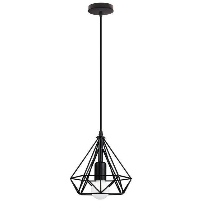 SNOGOLD Rétro Lustre Suspension Industriel à 3 Lampes 10cm, E27 Luminaire Vintage en Métal Noir SNOGOLD Rétro Lustre Suspension Industriel à 3 Lampes 10cm, E27 Luminaire Vintage en Métal Noir