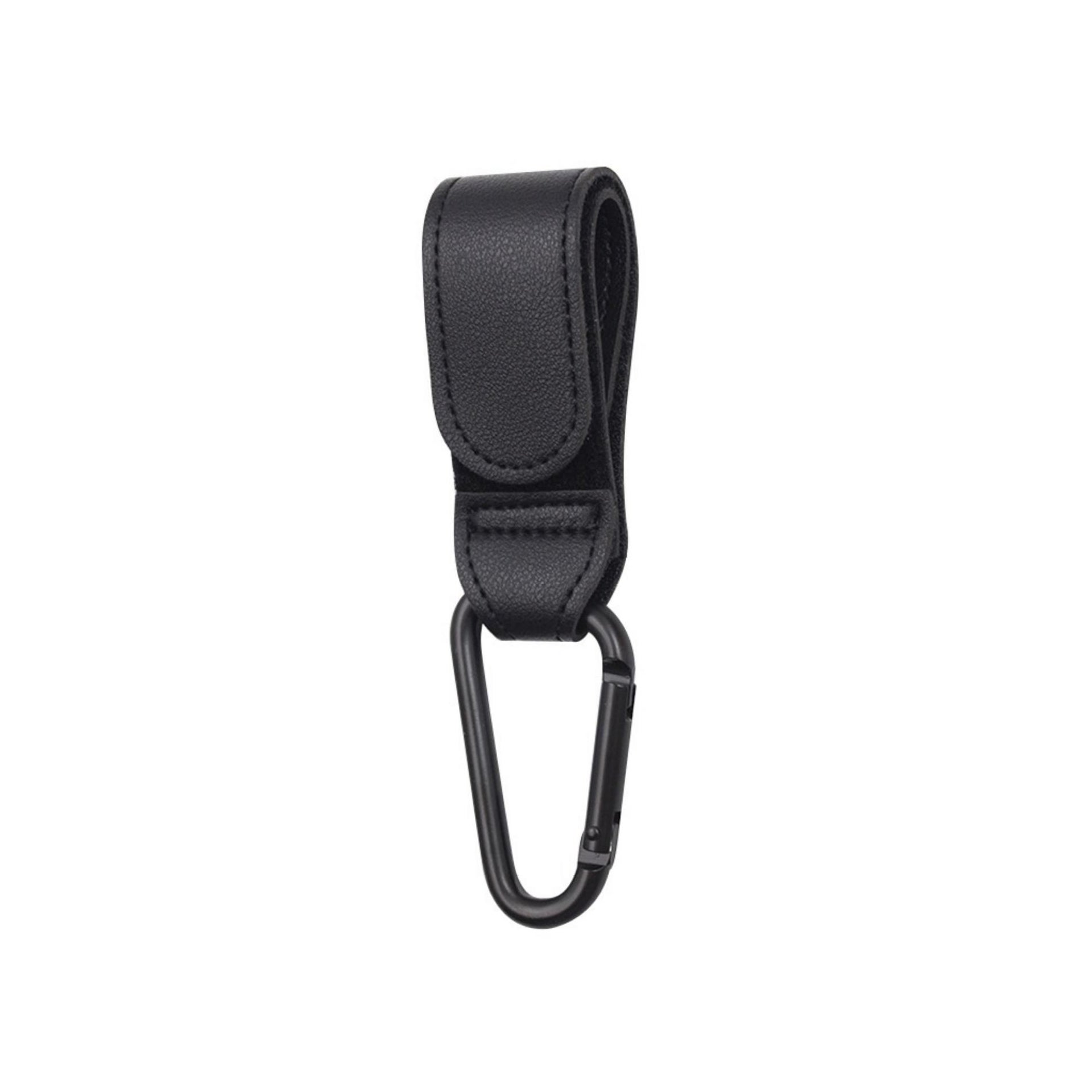 Vihir Grand Crochet Poussette Universel En Cuir PU Et Alliage D'Aluminium - Crochet Poussette Robuste Pour Sacs, Sacs à Dos Et Accessoires Bébé
