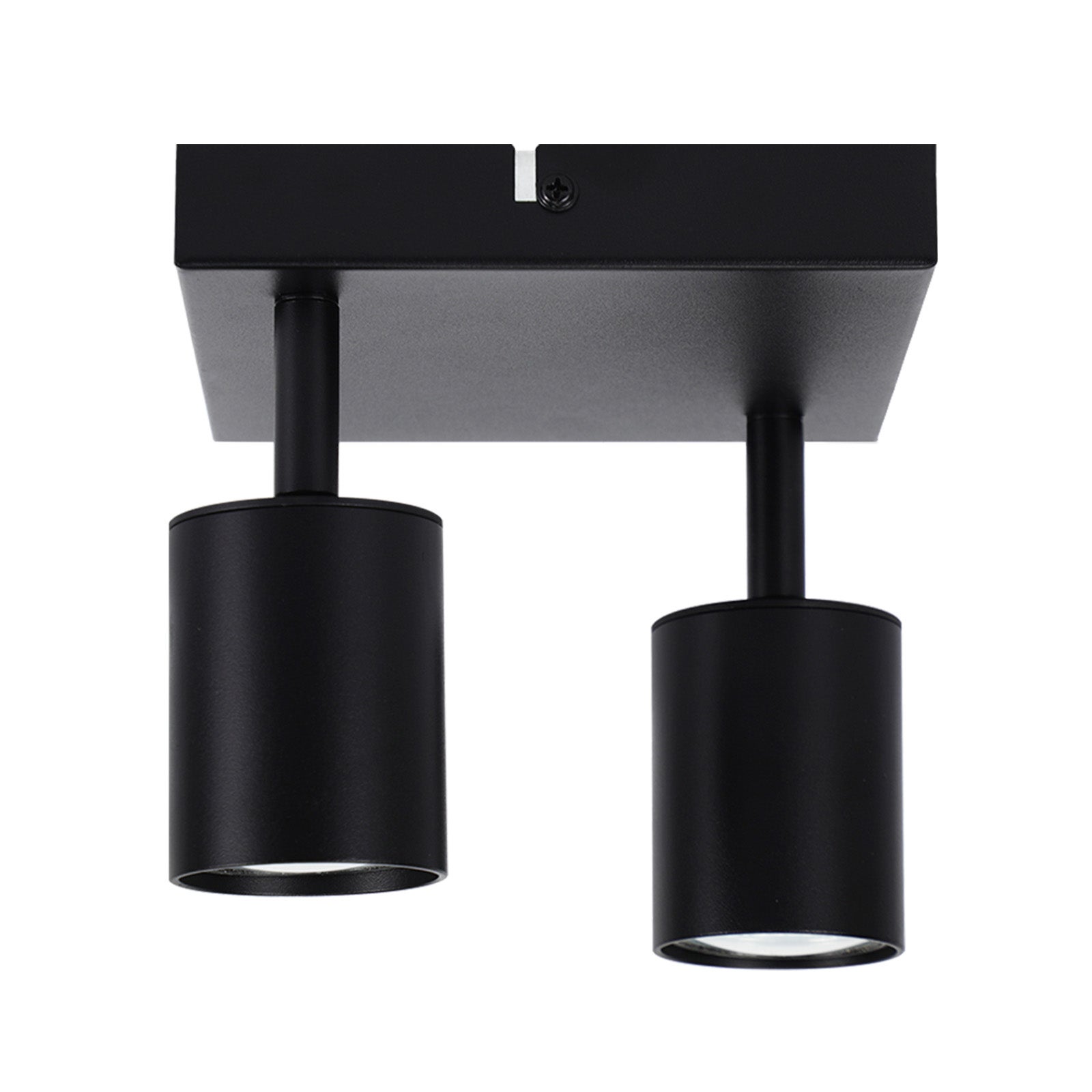 NETTLIFE Spot de plafond salon 2 ampoules noir GU10 plafonnier pivotant spot intérieur moderne pour chambre cuisine - 7