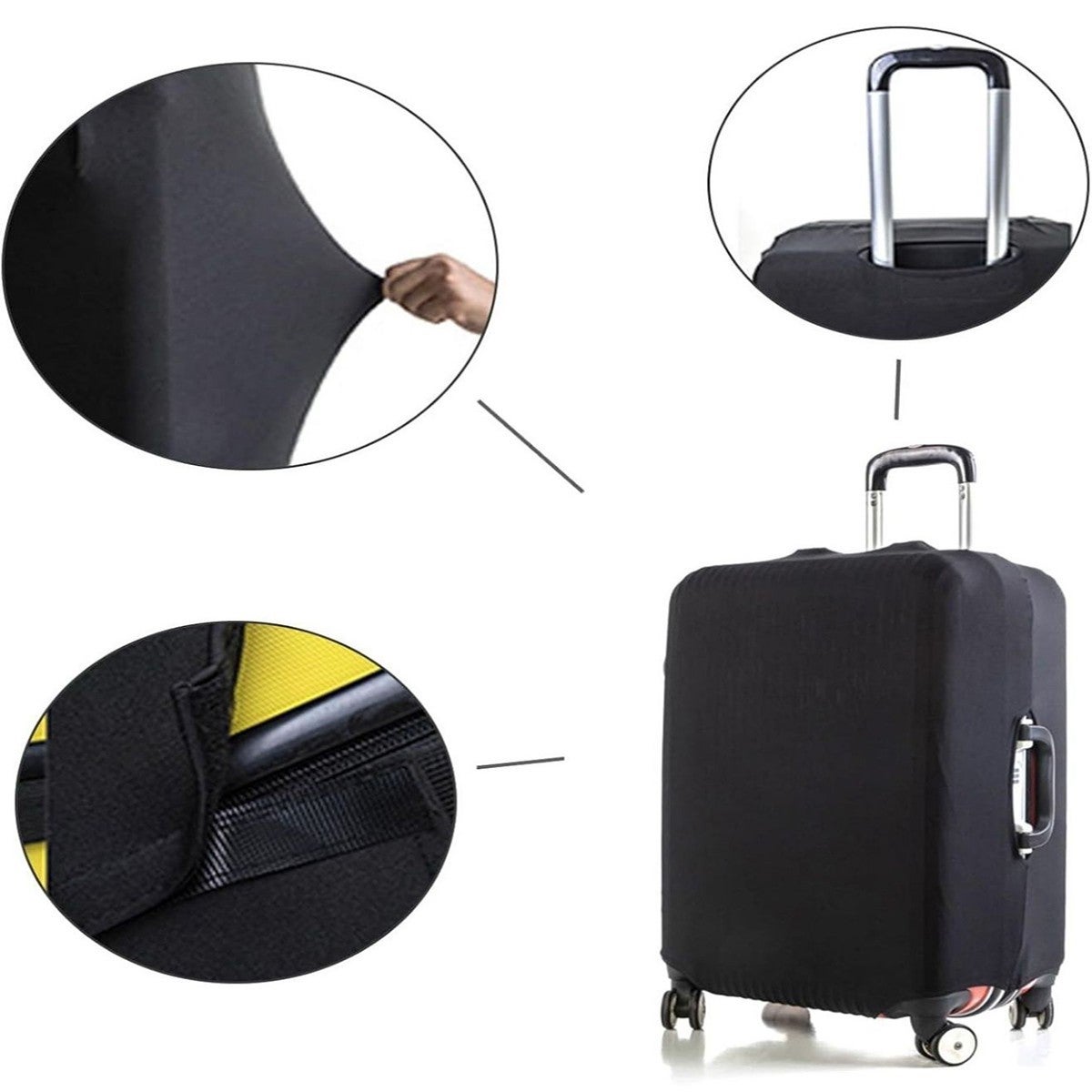 HOUSSE DE PROTECTION ÉLASTIQUE POUR VALISE TAILLE M - 6