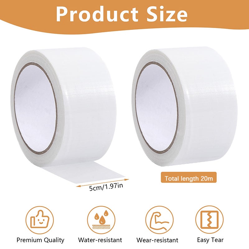 Cinta de sellado para ventanas (paquete de 2), resistente al viento y al polvo, tira de sellado, adecuada para huecos de puertas y ventanas, 5 cmx20m - 2