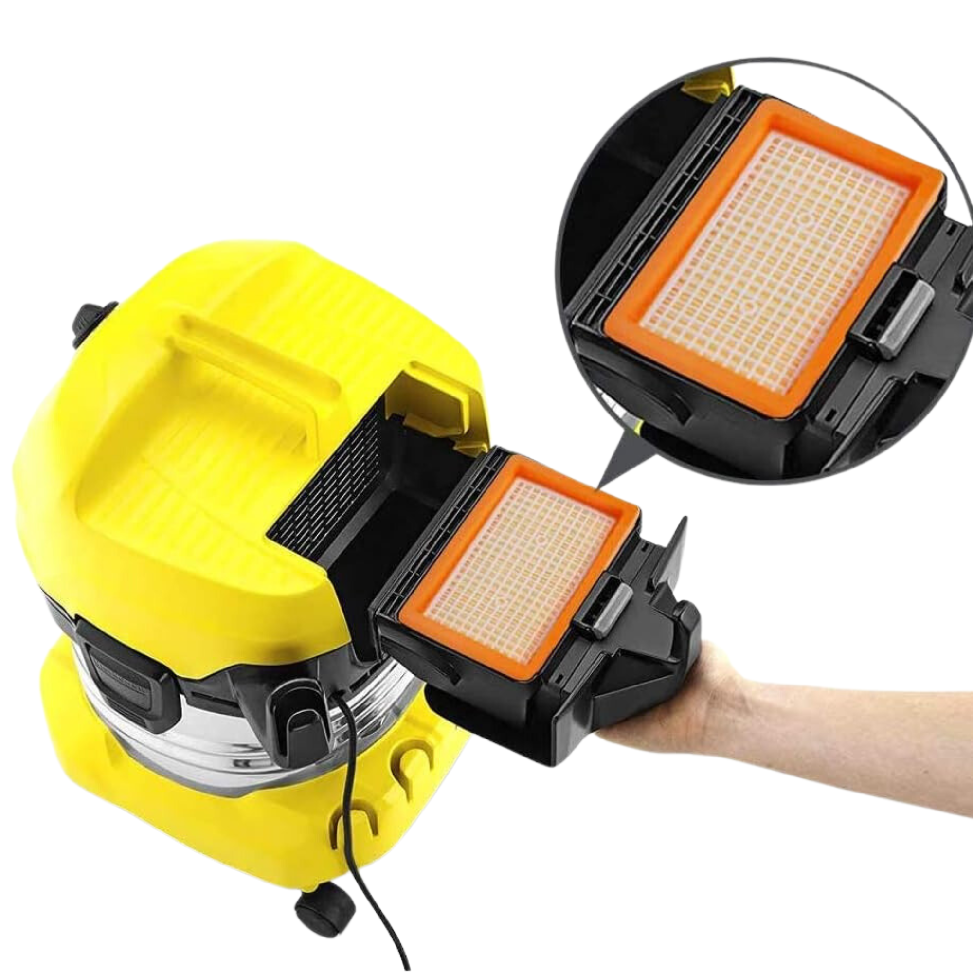 Lot 2 Filtres pour Karcher WD4 WD5 WD6 MV4 MV5 MV6 Filtres poussière remplacement 2.863-005.0 - 4