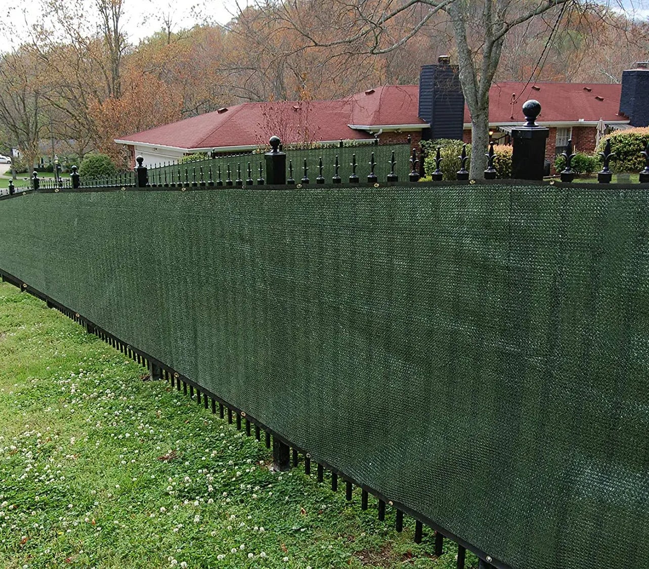 Osłona na balkon, 1,5 x 5 m, siatka przeciwwiatrowa, wytrzymała tkanina na ścianę, do ogrodu, na dziedziniec, podwórko, balkon