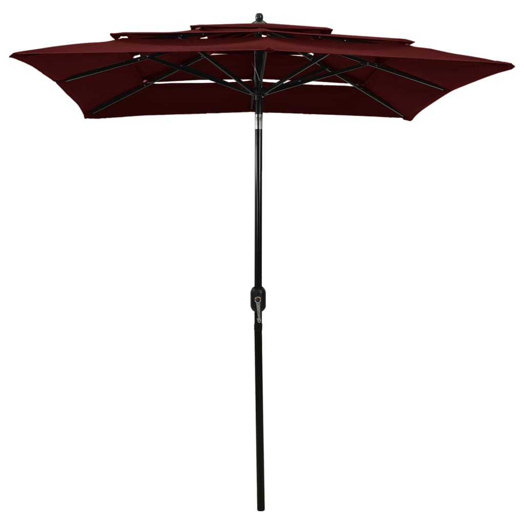 Parasol Hesperide Parasol décentré carré Manoa bordeaux Hespéride - Bordeaux