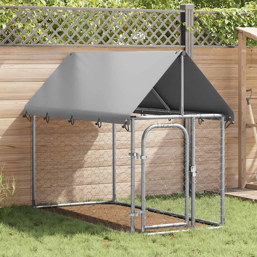 Canil de exterior com telhado 200x100x150 cm vidaXL - 4
