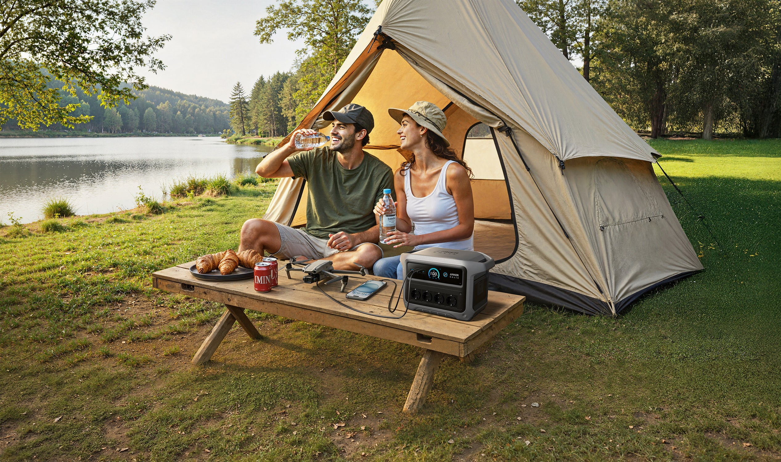 Kit Anker SOLIX C2000 Gen 2 avec Alternator Charger , Chargeur DC double 800W , Batterie 2048Wh, Générateur solaire 4x2400W - 5