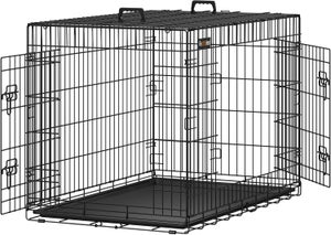 Costway Cancello Pieghevole Di Legno Per Animali Domestici A 3 Pannelli, Recinto Di Sicurezza Per Cuccioli Bianco - 9