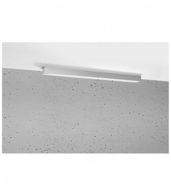 Lampa sufitowa wisząca Pinne srebrno-biała LED 31W 4000K 4600lm wym: 5 x 95 x 5,3 cm metal Thoro Lighting
