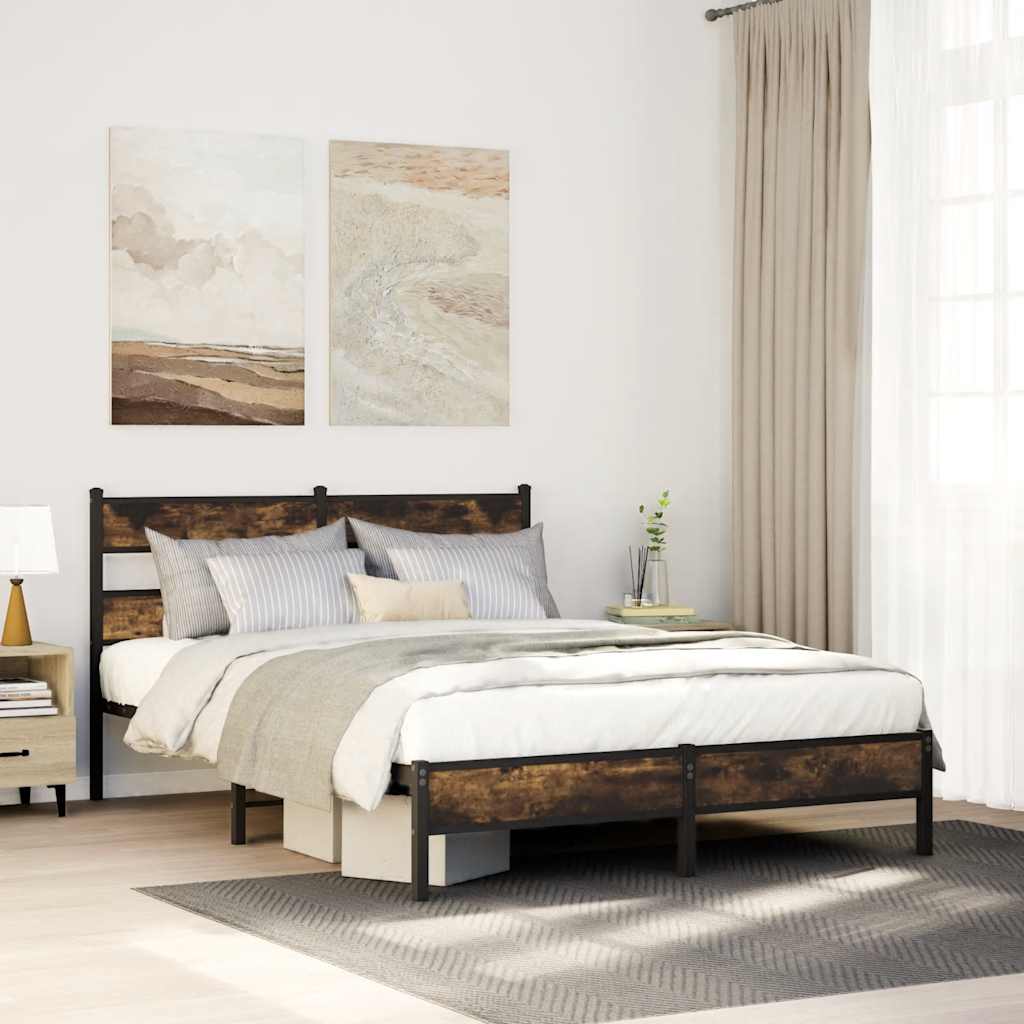 Łóżko Metalowe Rama Łóżka Metalowa Ze Stelażem Pokoj Sypialnia 100x200 cm