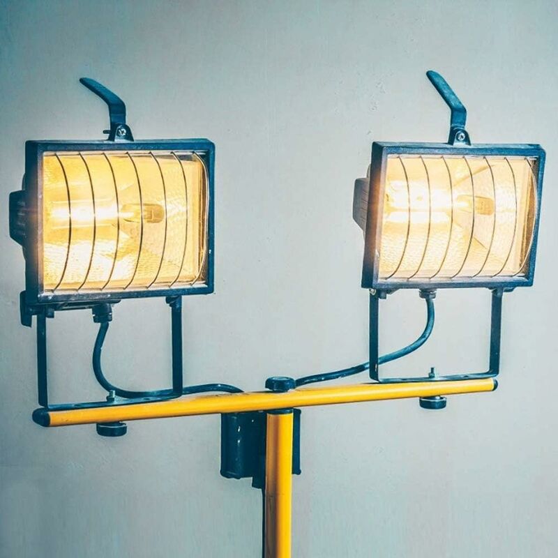 500W tube R7s 118mm halogène Dimmable Blanc Chaud 2800K ampoule crayon r7s linéaire 11000lm AC 200-240V pour l’éclairage de maison, travail, sécurité - 4