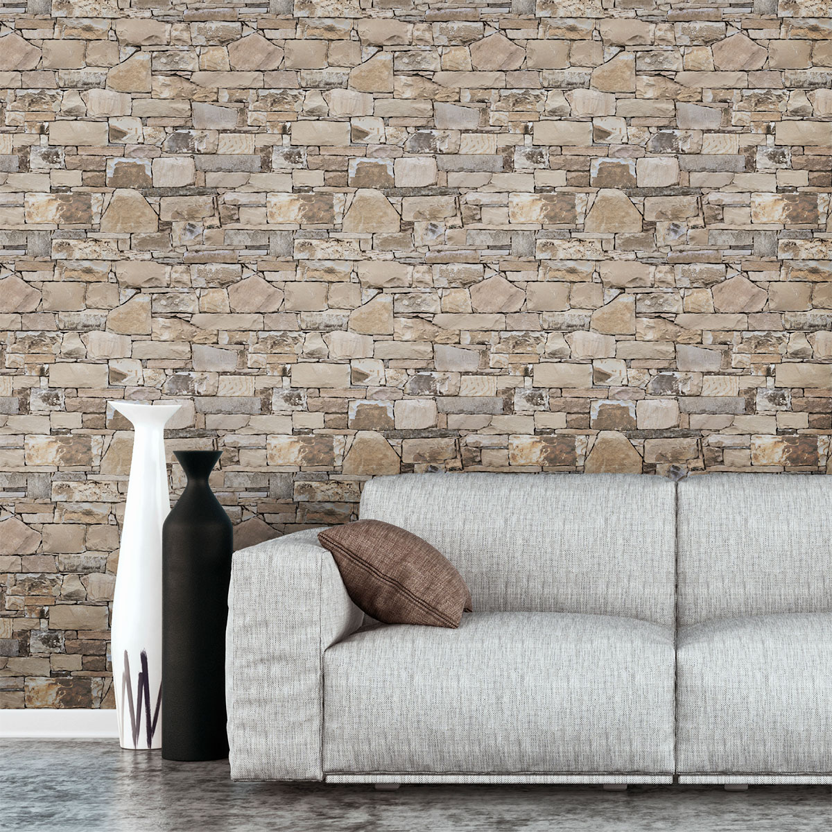 Adesivi pietra di Sarthe - Sticker adesivo - adesivi murali - 40x40cm - 3