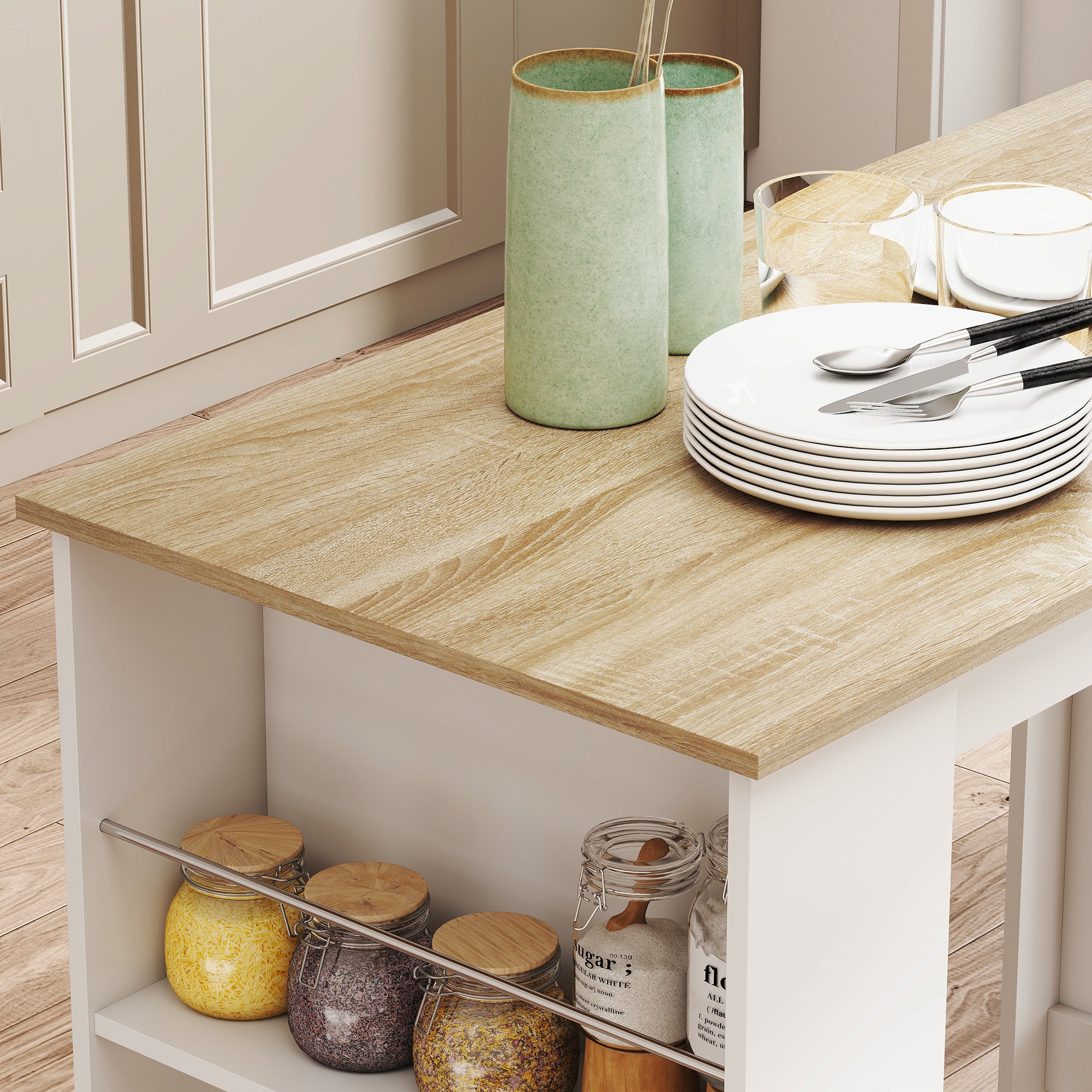 Table de bar Panneaux de particules HOMCOM - 9