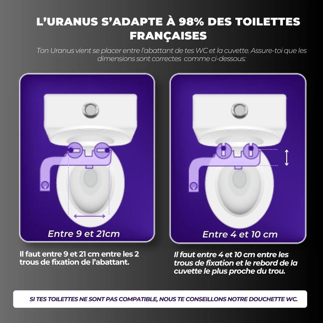 Kit WC japonais pour WC suspendu WC Grohe – Installation sans travaux - 7