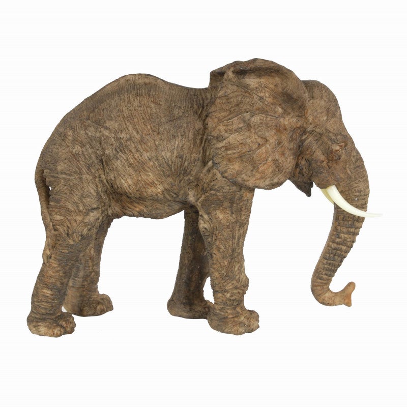 Statuette éléphant En Résine – 33x12x25cm, Décoration La Grande Prairie