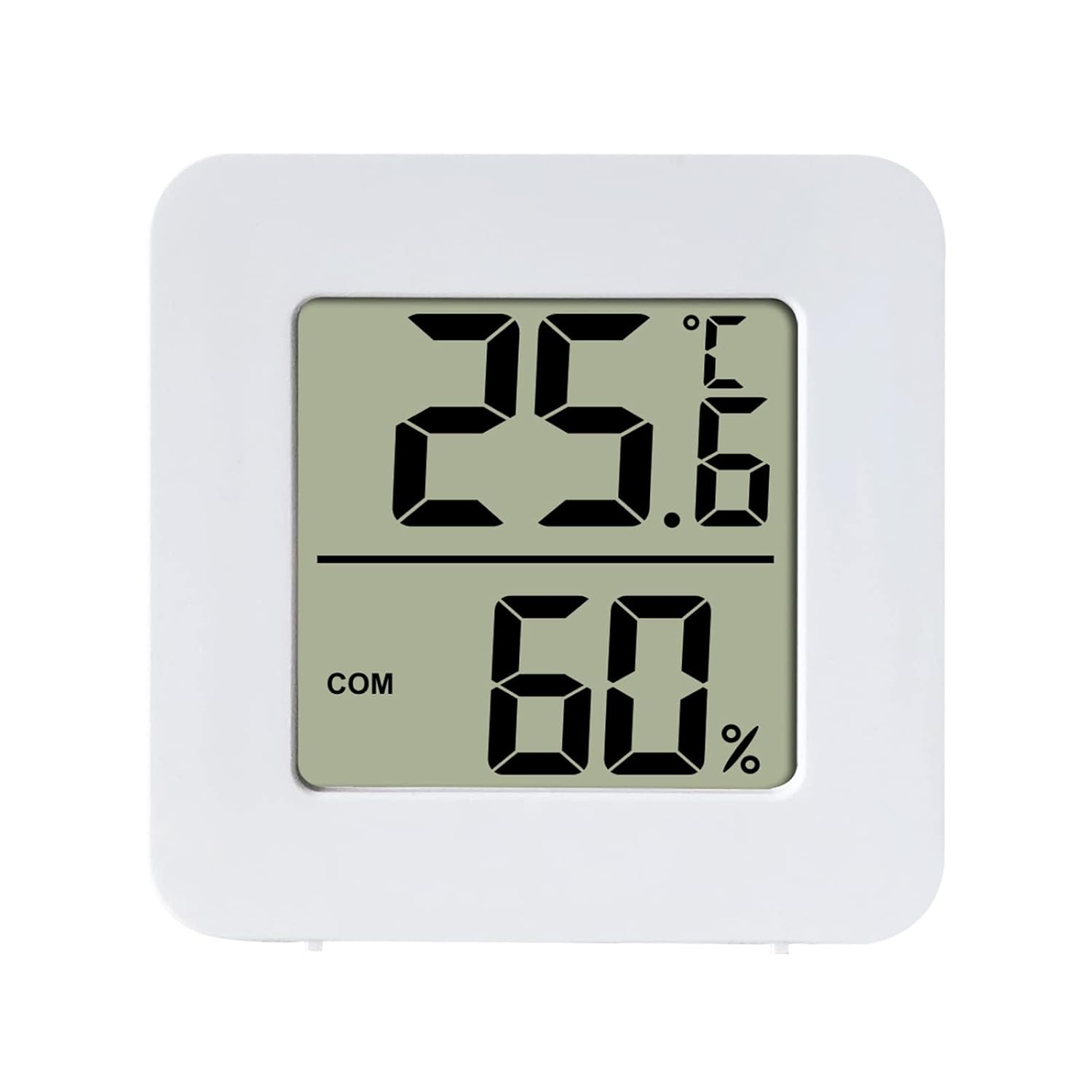 Mały cyfrowy higrometr, termometr wewnętrzny, termometr pokojowy, monitor temperatury i miernik wilgotności dla komfortu w domu i biurze.