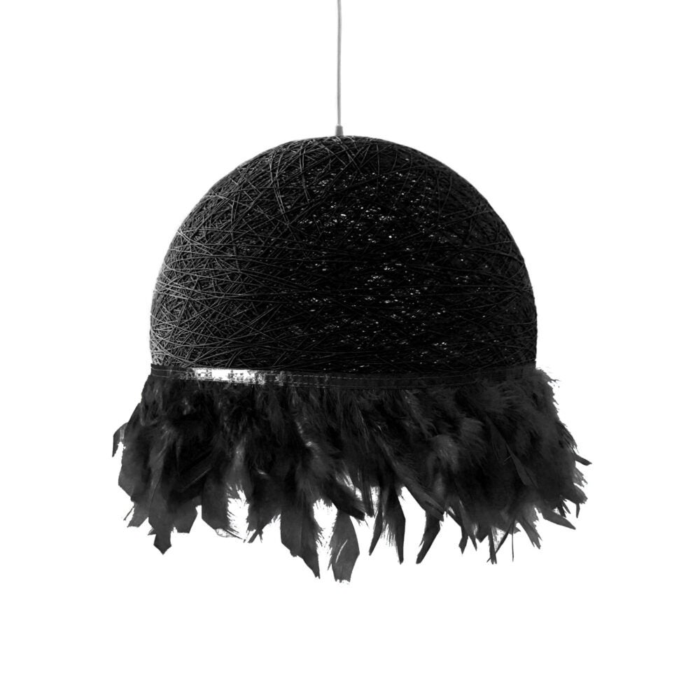 inSowni Tocado de velo de plumas negras de los años 20 con clip para el