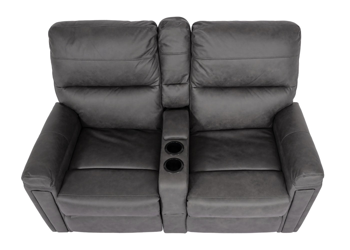 Poltrona da cinema 2 posti HWC-K17 regolabile tessuto grigio scuro - 4