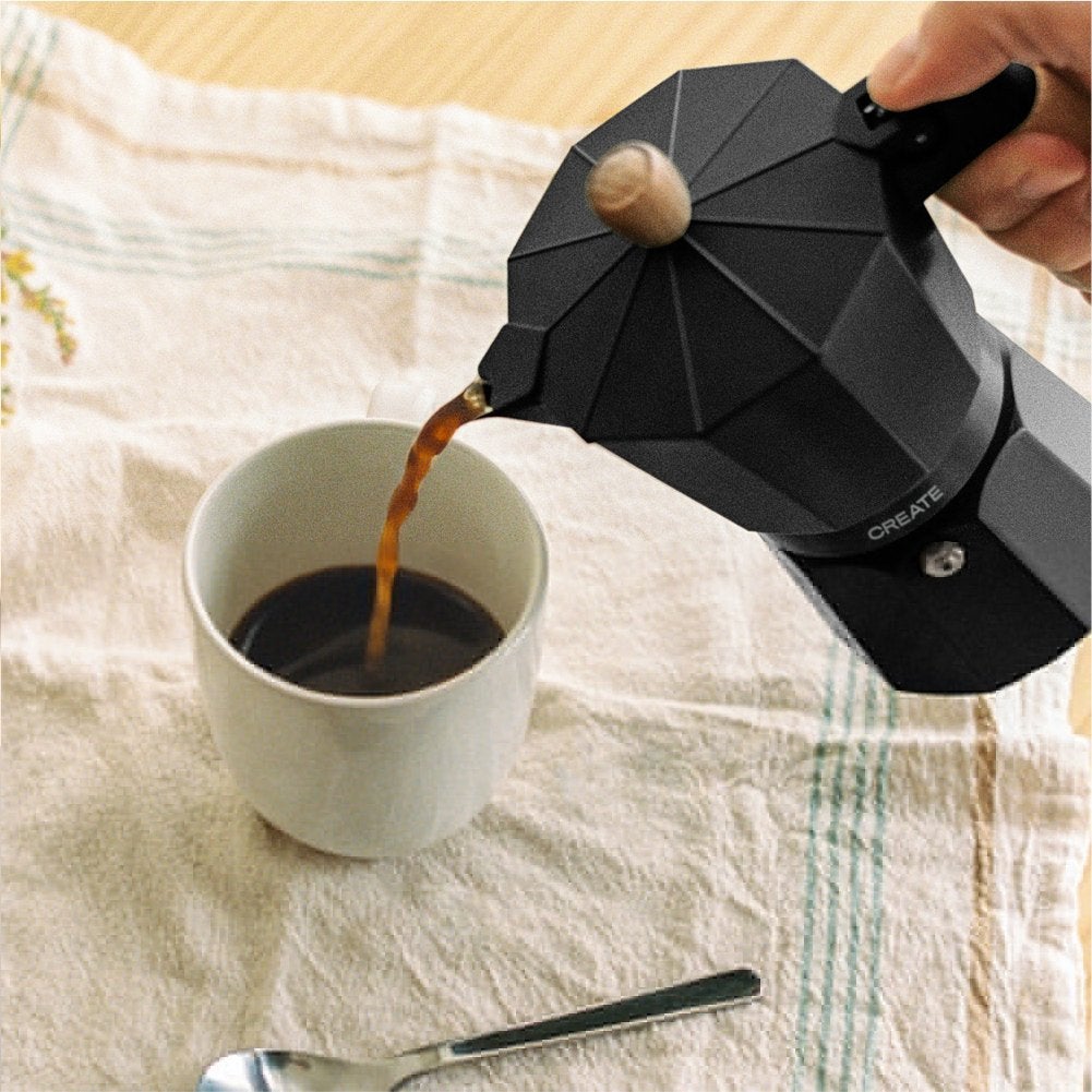 CREATE - THERA MOKA RETRO - Włoska kawiarka - Noir