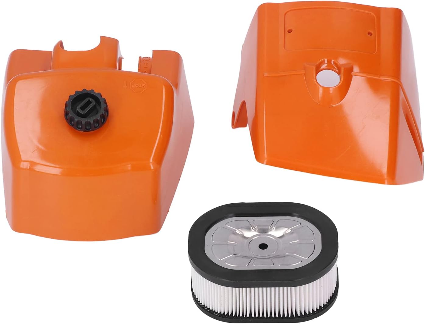 Plastikowy filtr powietrza do piły łańcuchowej Filtr powietrza z pokrywą cylindra Praktyczne akcesoria zamienne do Stihl 066 MS660 MS650