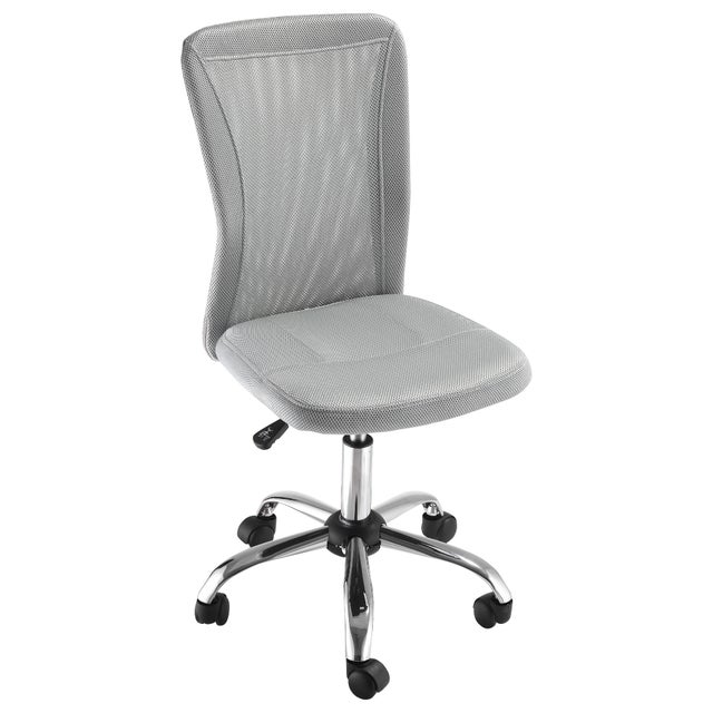 EASYCOMFORT Sedia da Ufficio Ergonomica Senza Braccioli, Tessuto Traspirante a Rete, Altezza