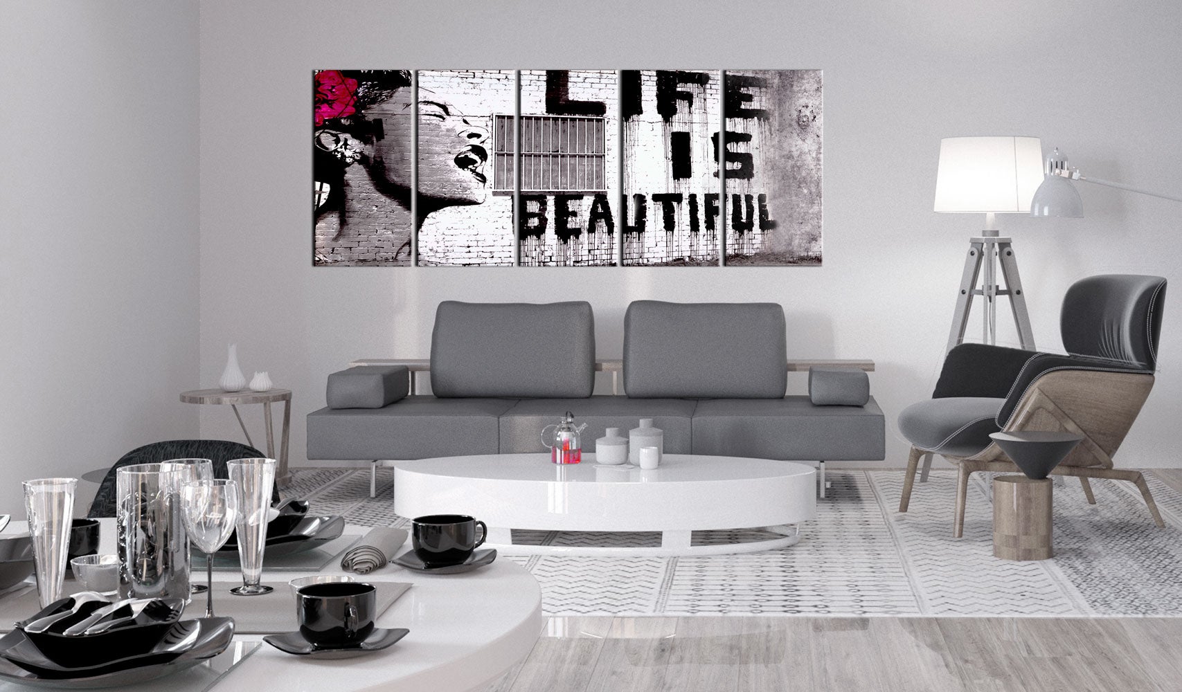 Tableau - Banksy: Life is Beautiful [100x40] - 2