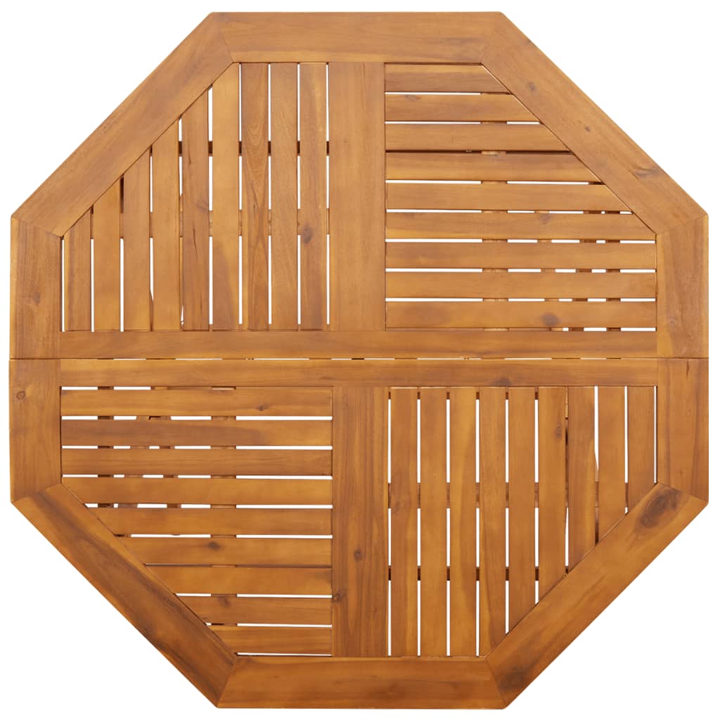 Table d'appoint d'extérieur rectangulaire en Bois Multicouleur 2 places - 7
