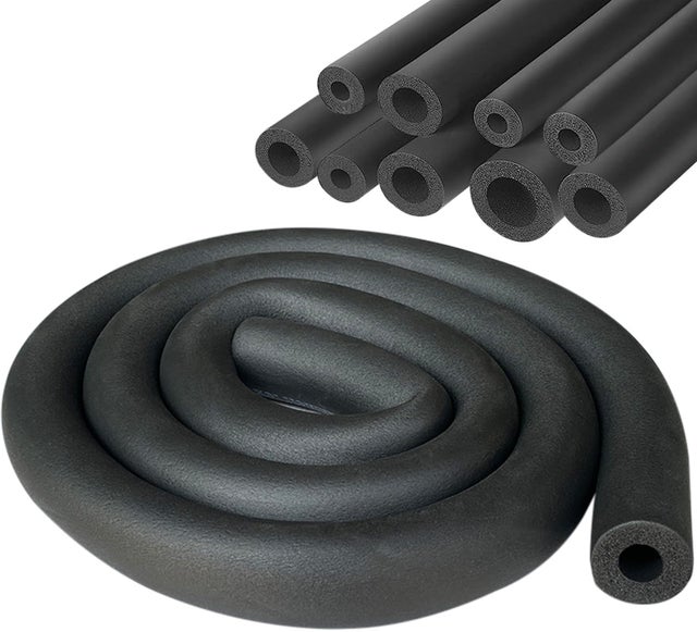Tubo isolante para tubulações de aquecimento, 6 mm de diâmetro, 1,7 m de comprimento, tubo isolante para tubulações de ar condicionado.