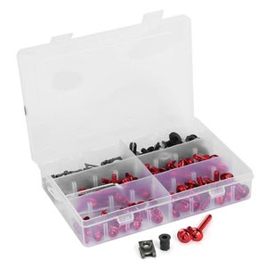 VIS CARENAGE – Kit Di 173 Viti E Bulloni Per Carenatura Moto, Set Di Ricambi Per Carrozzeria In ABS E Alluminio, Colore Nero, Modello S5K454