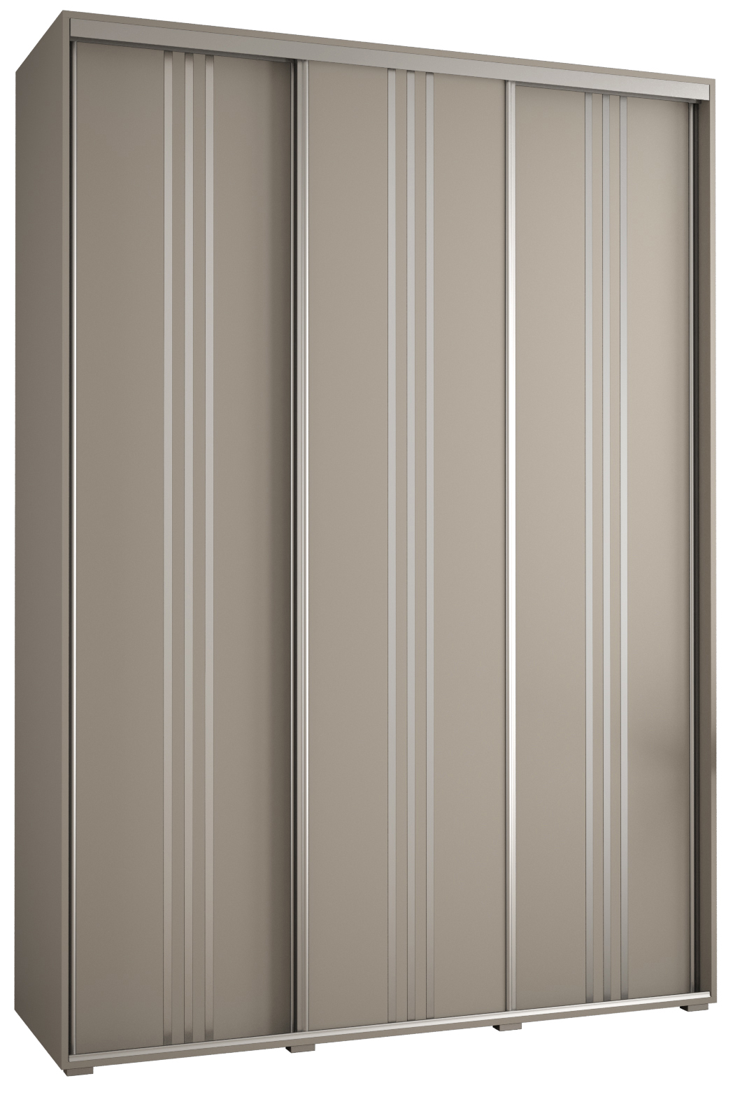 Szafa przesuwna wysoka Dakota 6 170 x 60 x 235,2 cm kaszmir + u. Srebrny - Abiks Meble