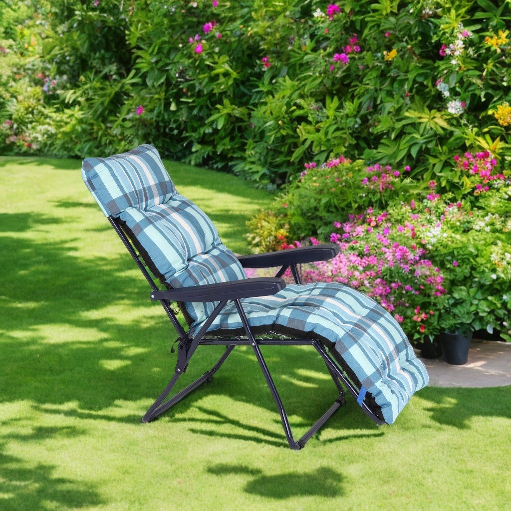 Sdraio da Giardino con Poggiapiedi Reclinabile in Posizioni