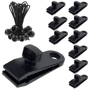 YARNOW 24pièces Clips v pour Accessoires De Nettoyage De Piscine Fixations Universelles pour Écumoire Brosse Et Râteau