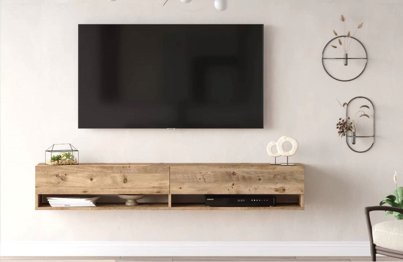 Yurupa - Élégant Meuble TV Futura FR9-A 180 Cm Pin - 4
