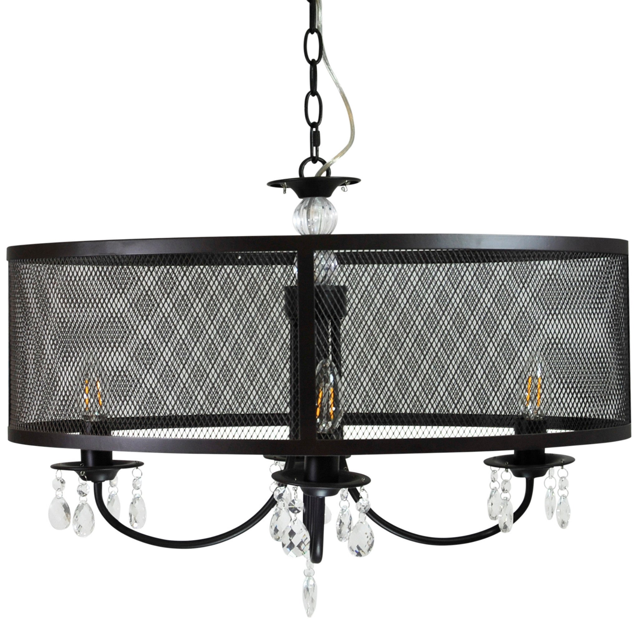 Lampa wisząca Bresso czarna 4xE14x12W wym: 100 x 30 x 60 cm metal Polux