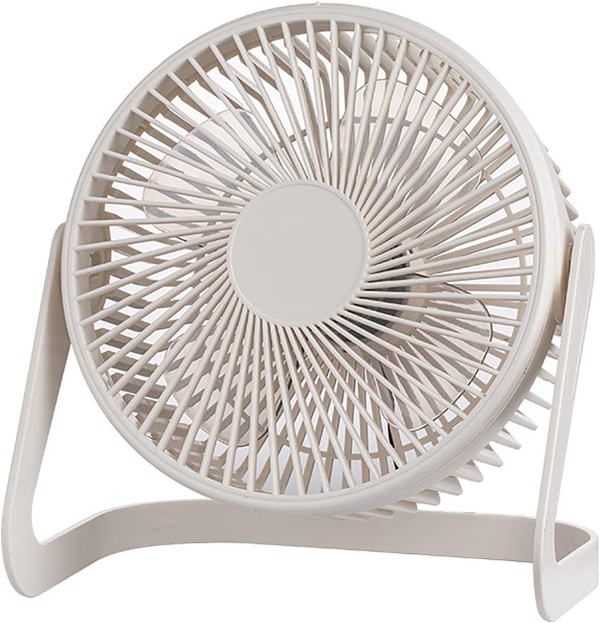 Mini Ventilatore Da Tavolo, Silenzioso, Inclinabile Di 180 Ricaricabile Tramite Usb Ultrasottile Per Uso Domestico Bianco 88728610